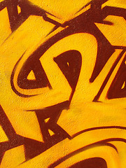 Image showing Orange Graffiti