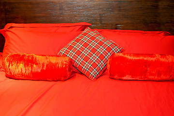 Image showing Red bedding