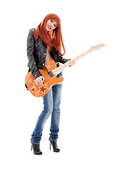 Image showing guitar babe