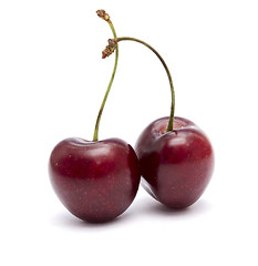 Image showing two cherries