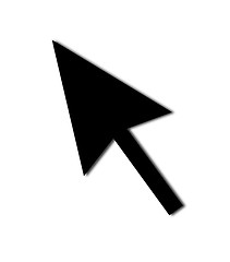 Image showing Cursor Arrow Mouse Black