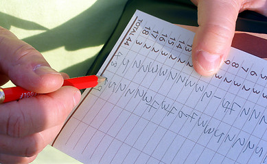Image showing Score Card