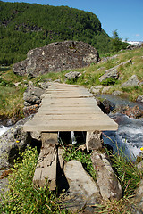 Image showing wooden bridge