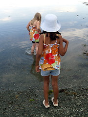 Image showing friends on beach