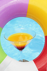 Image showing Poolside Summer Cocktail