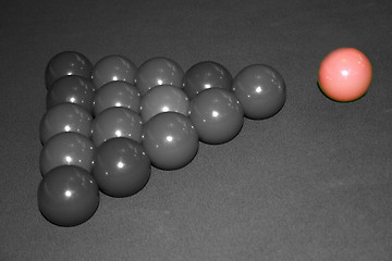 Image showing Snooker Balls