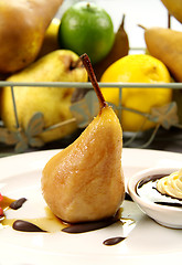 Image showing Poached Pear