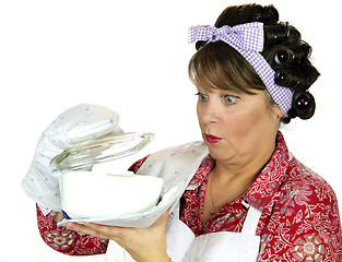 Image showing Frumpy Cooking Housewife