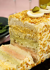 Image showing Salmon And Egg Loaf