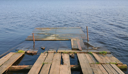 Image showing Old Wooden Quay