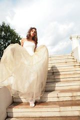 Image showing vertical portrait of the bride