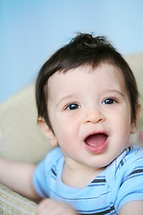 Image showing baby portrait, soft focus