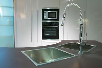 Image showing super-modern kitchen