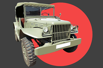 Image showing Vintage Military Car