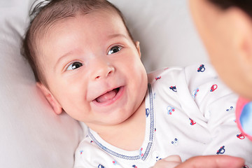 Image showing baby rejoices