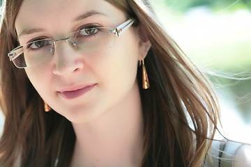 Image showing girl in glasses