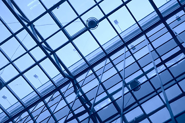 Image showing glass ceiling and wall, abstraction