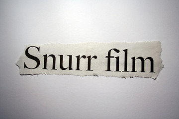 Image showing Word thorn out of a newspaper