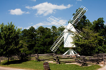 Image showing White windmill