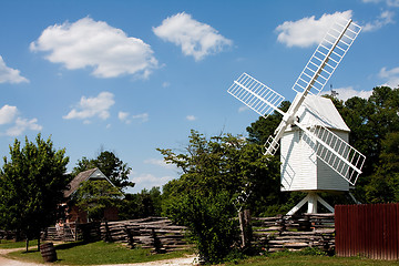 Image showing White windmill