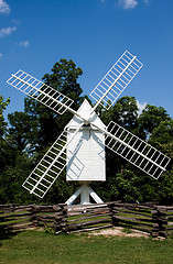 Image showing White windmill