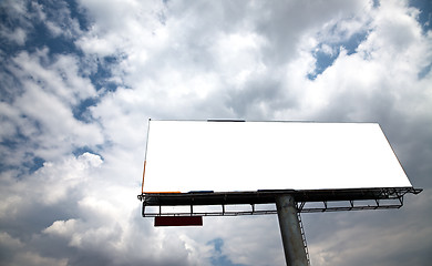 Image showing the billboard on the blue sky background.