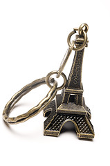 Image showing eiffel tower key chain souvenir