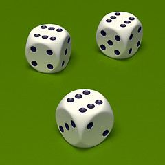 Image showing Dice triple six