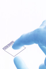 Image showing Access Granted - Fingerprint Security