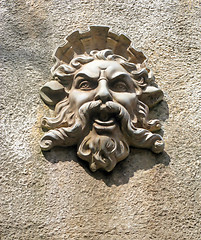 Image showing Face on a Wall