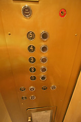 Image showing Elevator Buttons