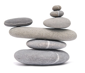 Image showing balancing pebbles