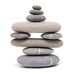 Image showing balancing pebbles