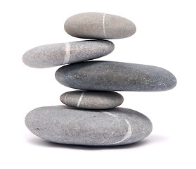 Image showing balancing pebbles