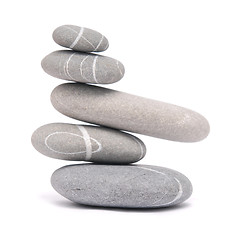 Image showing balancing pebbles