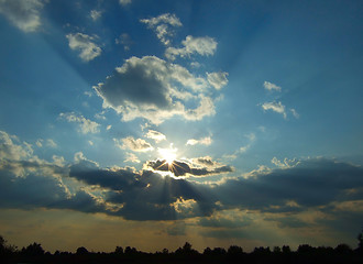 Image showing sun beams