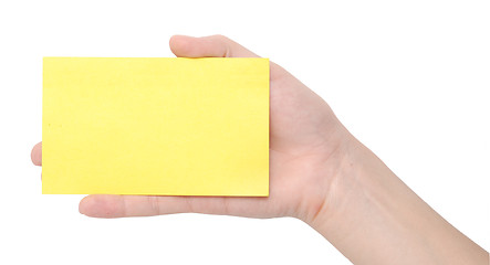 Image showing card in a hand