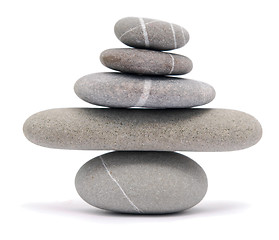 Image showing balancing pebbles