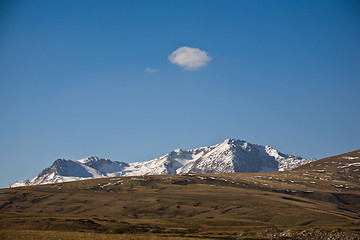 Image showing Snow top and cloud
