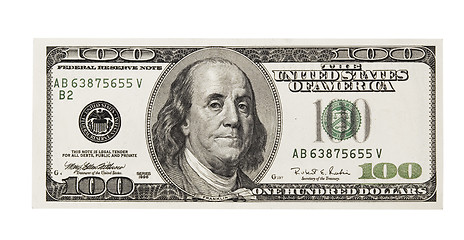 Image showing onde hundred dollars