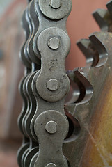 Image showing Chain and cogwheel