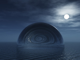 Image showing abstract bubble at night
