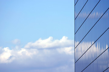 Image showing Mirrored Business Building