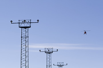 Image showing Helikopter taking off from airport