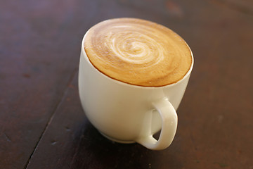 Image showing Delicious piccolo latte in small cup.