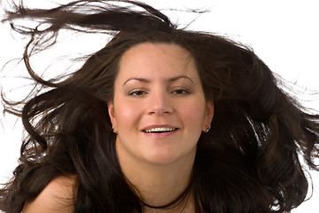 Image showing flying hair