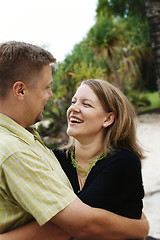 Image showing Portrait of a happy married couple in love.