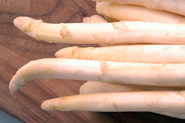 Image showing white asparagus