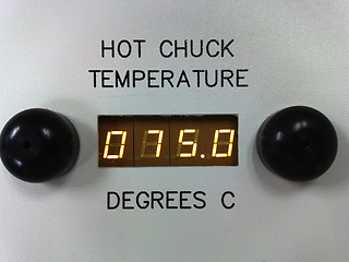 Image showing Digital temperature display