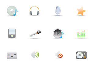 Image showing icons for common digital music media